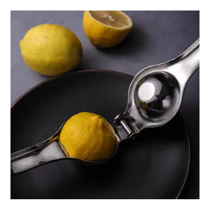 Exprimidor De Limones Manual De Acero Inoxidable Dorado - Para Limones, Limas Y Cítricos