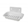 Jabonera de pared blanca med 15x9x8cm