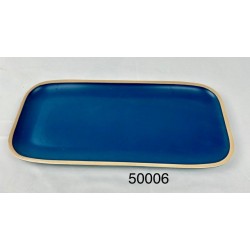 Bandeja plana color azul...