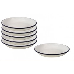 Set x 6 plato hondo borde...