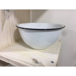 Bowl enlozado bco.borde...