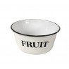Frutera blanca FRUIT diam 25x12cm