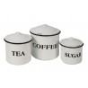 Set x 3 Tarros con tapa sugar -tea-coffee diam 11,5/9,5/8cm
