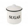 Tarro metal blanco enlozado vintage  8cm  SUGAR