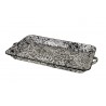 Bandeja rectangular salpicado negro 46x30x4cm