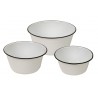 Set x 3 ensaladera borde negro 17x8/23x11/27x12cm