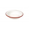 Plato hondo borde rojo diam 19x3cm