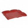 Plato de ceramica cuadrado. 20x20x2