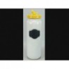 Tarro de ceramica blanco con tapa amarilla
