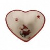 Bowl de ceramica con forma de corazon. 15x15x6cm