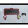 Perchero de metal doble con pizarra 2 perchas