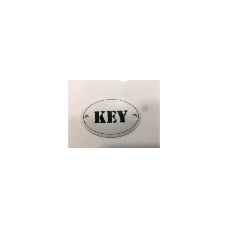 CARTEL KEY ENLOZADO 6 X 4 CM