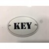 CARTEL KEY ENLOZADO 6 X 4 CM