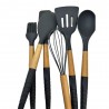 Set de utensilios de cocina con soporte 12 piezas.
