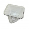Contenedor plastico para Heladera con divisiones blanco.