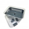 Contenedor plastico para Heladera con divisiones gris.
