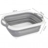 Tabla de cortar plegable y expandible con tapon drenaje blanca.