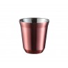Pocillo de acero inoxidable doble pared medida 80ML. Dorada