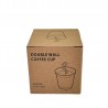 Pocillo de acero inoxidable doble pared medida 80ML. Dorada