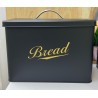 Panera de metal bread color negro med 32x17x25cm