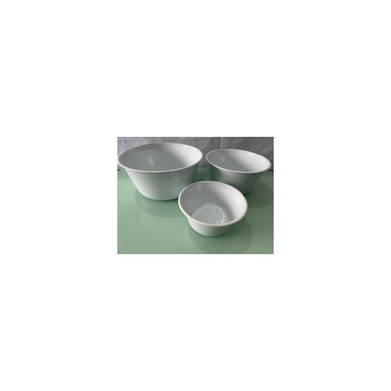 Set x 3 ensaladera blanca diam 27x12/23x11/17x8cm