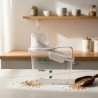 Contenedor Acrilico Cereales Cocina1600ml24.5*10*24.5cmColor blanco