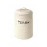 Set x 2 tarros de metal para yerba-cafe diam 13x19/diam11x15cm