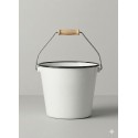 Balde blanco liso diam 21x20cm