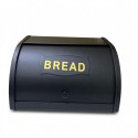 Panera de metal bread color negro  med 30x25x17cm