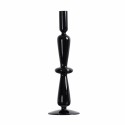 Candelabro de vidrio color negro