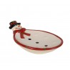 Plato de ceramica. 26x18x7cm