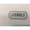CARTEL UTENSILS ENLOZADO 7 X 3