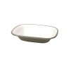 Fuente rectangular gris interior blanco 19x14x4cm