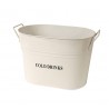 Balde de metal blanco cold drink med 40x25x28cm