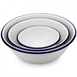 Set x 3 bowl borde azul...