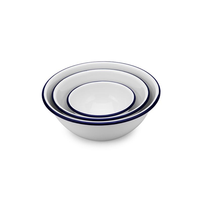 Set x 3 bowl borde azul diam 13x6/18x8/20x10cm