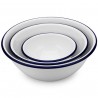 Set x 3 bowl borde azul diam 13x6/18x8/20x10cm