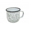 Set x 6 jarro Belly salpicado verde diam 9x7cm